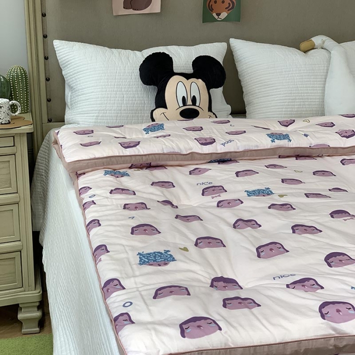 91家纺网 家纺一手货源 找家纺 汇庭 2021新款长绒棉冬被 丑妞妞