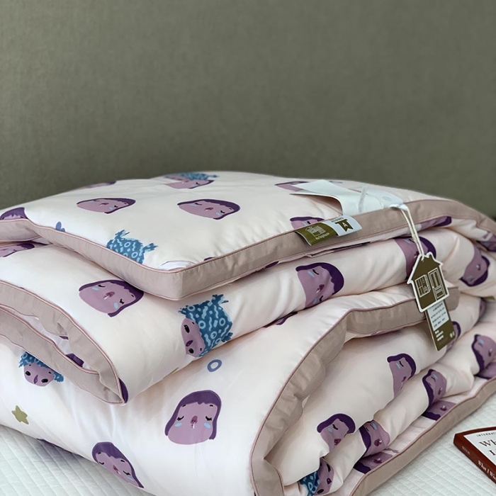 91家纺网 家纺一手货源 找家纺 汇庭 2021新款长绒棉冬被 丑妞妞