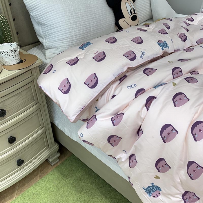 91家纺网 家纺一手货源 找家纺 汇庭 2021新款长绒棉冬被 丑妞妞