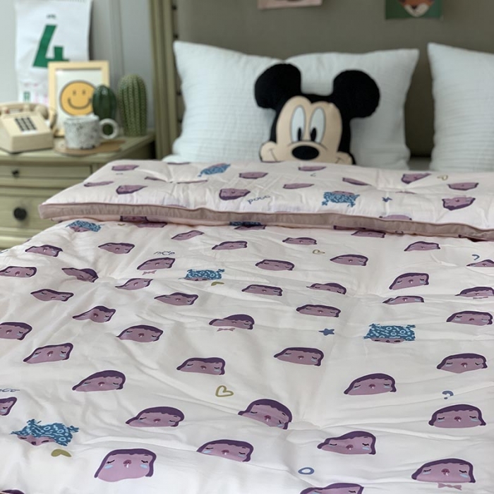 91家纺网 家纺一手货源 找家纺 汇庭 2021新款长绒棉冬被 丑妞妞