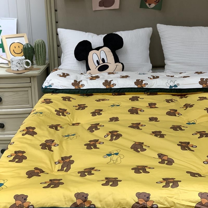 91家纺网 家纺一手货源 找家纺 汇庭 2021新款长绒棉冬被 拉拉熊