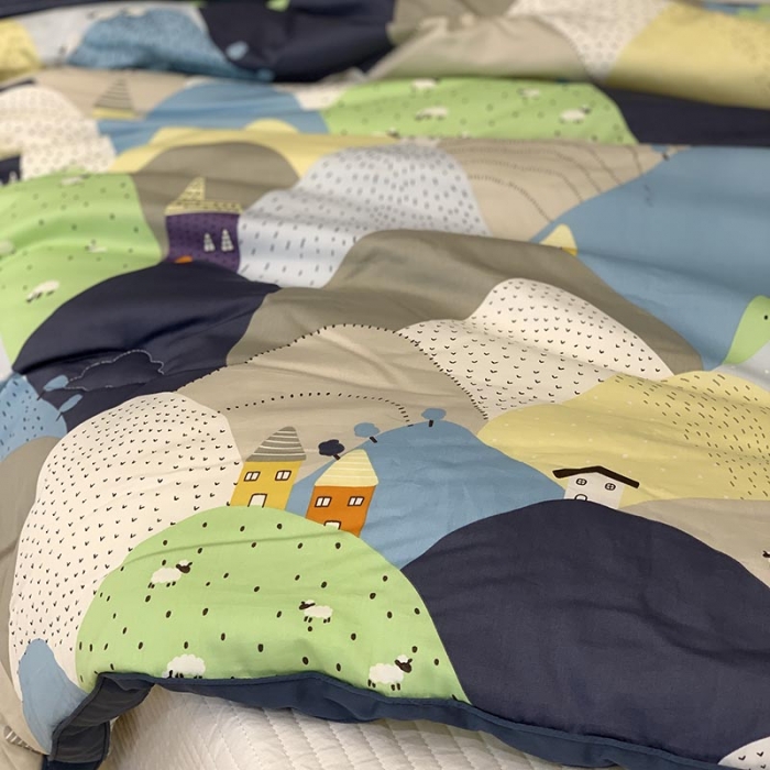 91家纺网 家纺一手货源 找家纺 汇庭 2021新款长绒棉冬被 洛洛卡