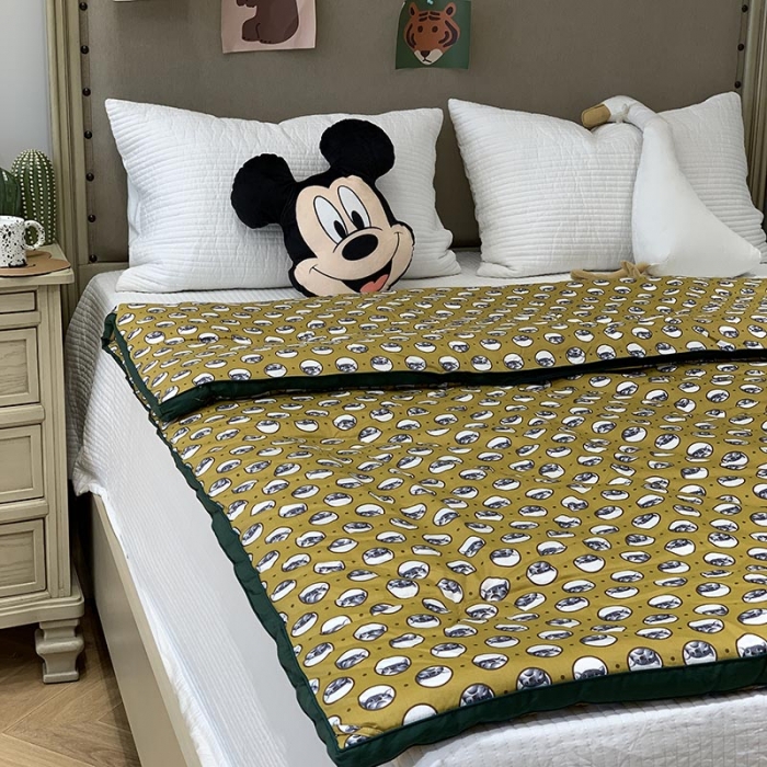 91家纺网 家纺一手货源 找家纺 汇庭 2021新款长绒棉冬被 猫头