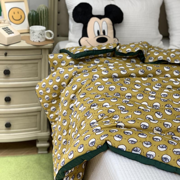 91家纺网 家纺一手货源 找家纺 汇庭 2021新款长绒棉冬被 猫头