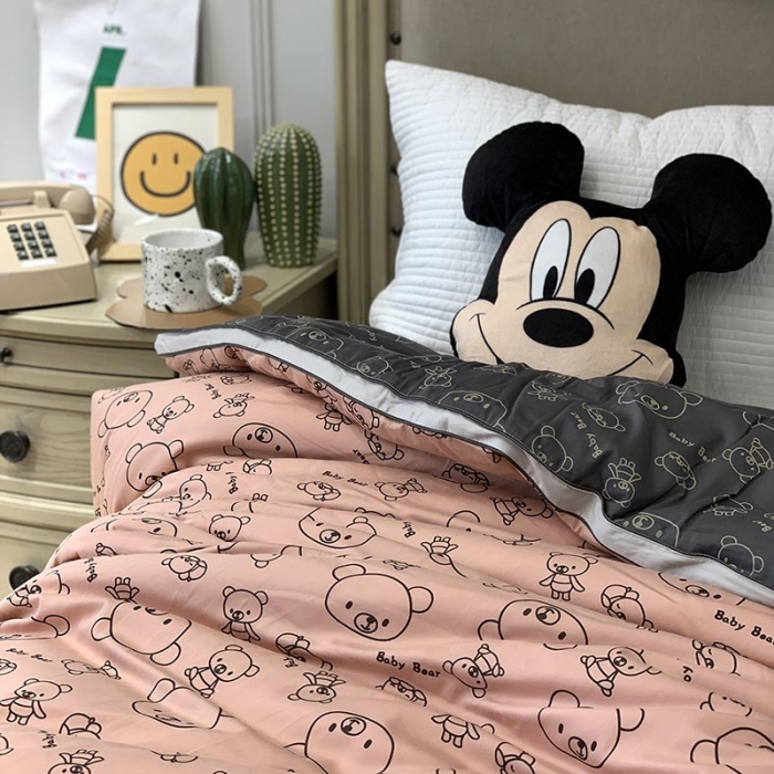 91家纺网 家纺一手货源 找家纺 汇庭 2021新款长绒棉冬被 趴趴熊AB