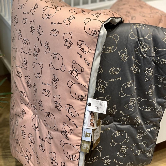 91家纺网 家纺一手货源 找家纺 汇庭 2021新款长绒棉冬被 趴趴熊AB