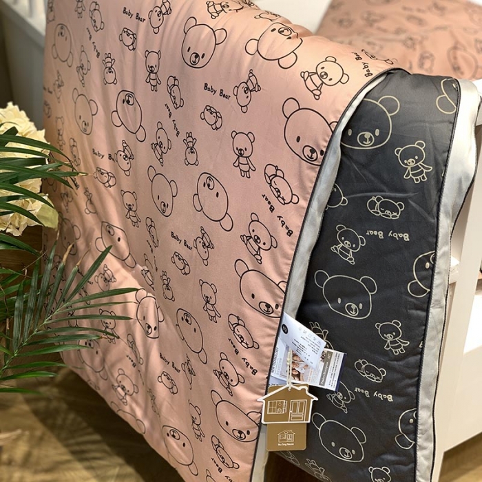 91家纺网 家纺一手货源 找家纺 汇庭 2021新款长绒棉冬被 趴趴熊AB