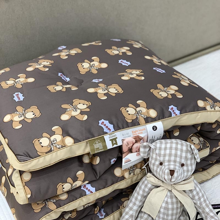 91家纺网 家纺一手货源 找家纺 汇庭 2021新款长绒棉冬被 皮皮熊