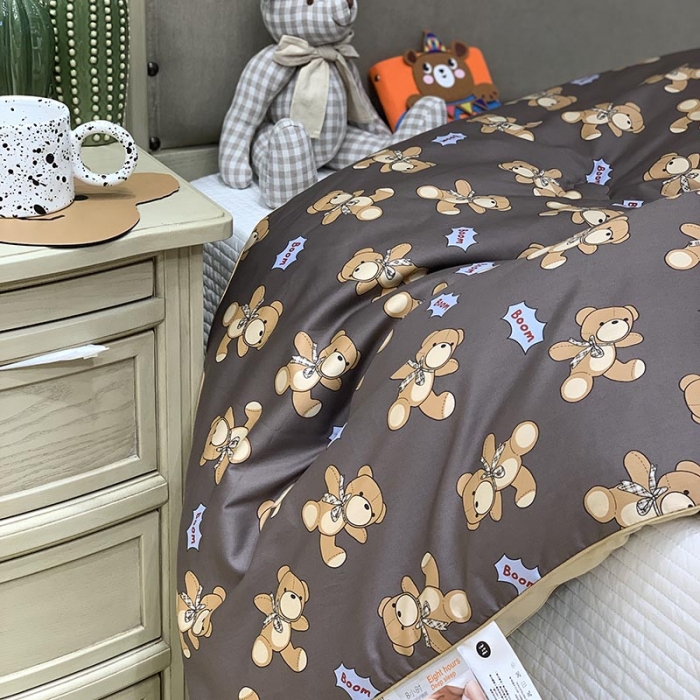 91家纺网 家纺一手货源 找家纺 汇庭 2021新款长绒棉冬被 皮皮熊