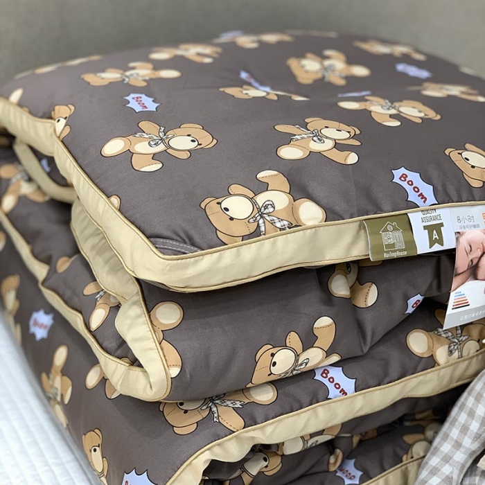 91家纺网 家纺一手货源 找家纺 汇庭 2021新款长绒棉冬被 皮皮熊