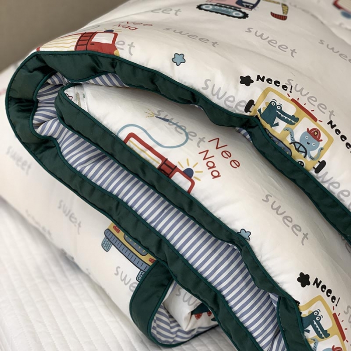 91家纺网 家纺一手货源 找家纺 汇庭 2021新款长绒棉冬被 汽车总动员AB