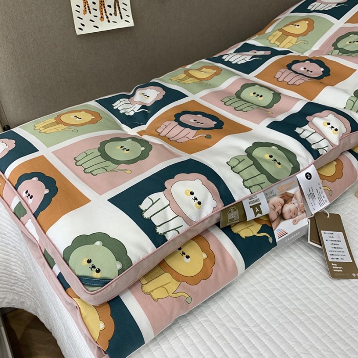 91家纺网 家纺一手货源 找家纺 汇庭 2021新款长绒棉冬被 狮宝宝AB