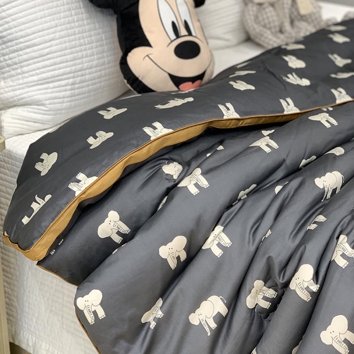 91家纺网 家纺一手货源 找家纺 汇庭 2021新款长绒棉冬被 象多多