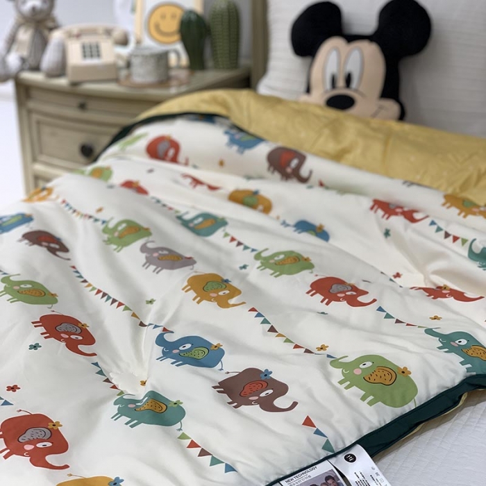 91家纺网 家纺一手货源 找家纺 汇庭 2021新款长绒棉冬被 小象宾尼