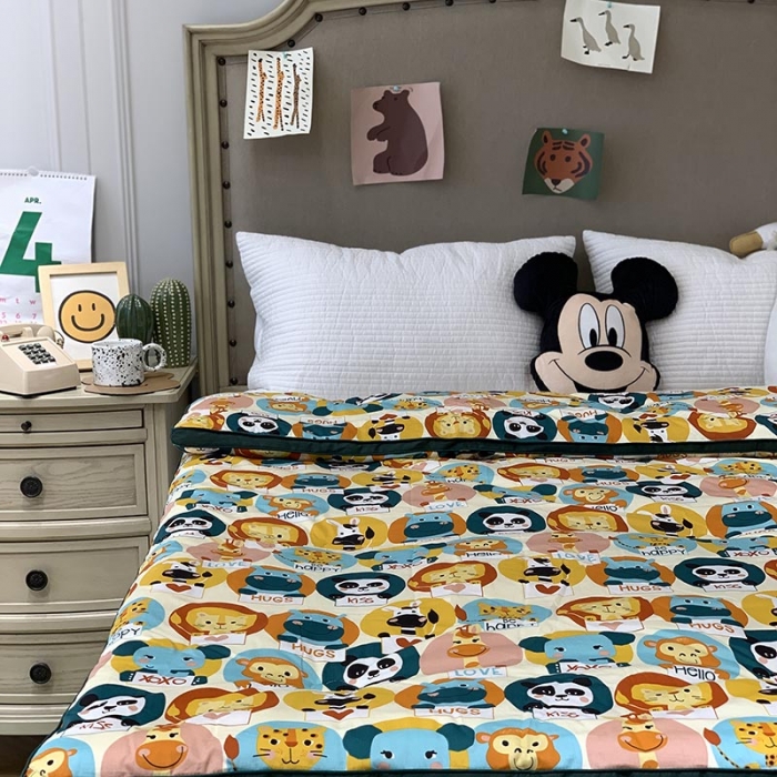 91家纺网 家纺一手货源 找家纺 汇庭 2021新款长绒棉冬被 熊猫