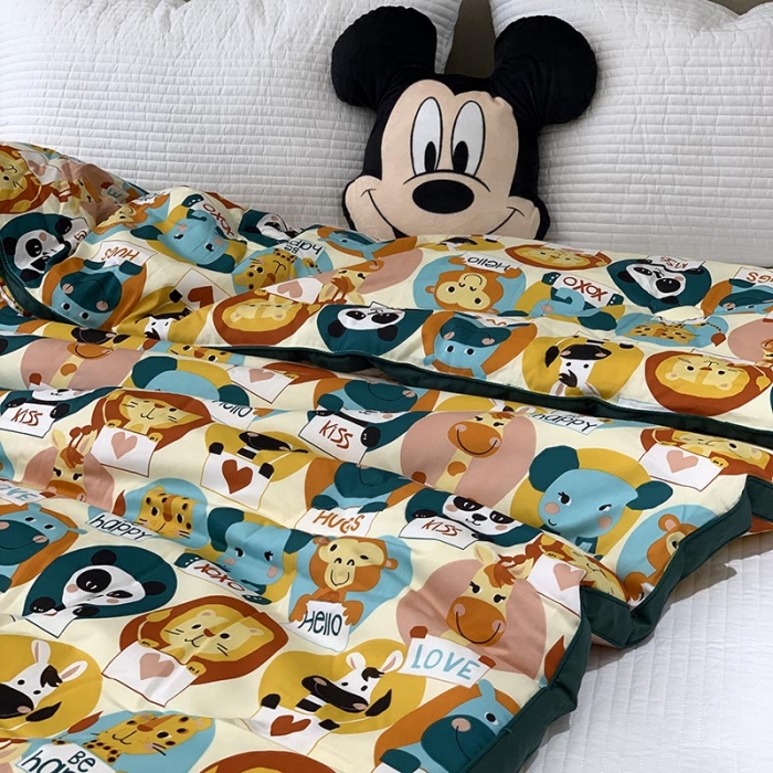 91家纺网 家纺一手货源 找家纺 汇庭 2021新款长绒棉冬被 熊猫