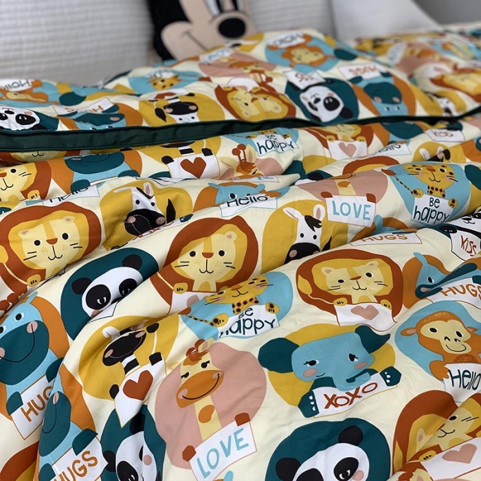 91家纺网 家纺一手货源 找家纺 汇庭 2021新款长绒棉冬被 熊猫