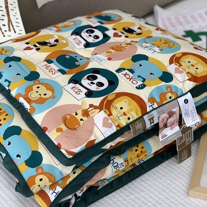 91家纺网 家纺一手货源 找家纺 汇庭 2021新款长绒棉冬被 熊猫