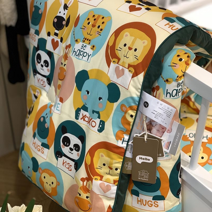 91家纺网 家纺一手货源 找家纺 汇庭 2021新款长绒棉冬被 熊猫