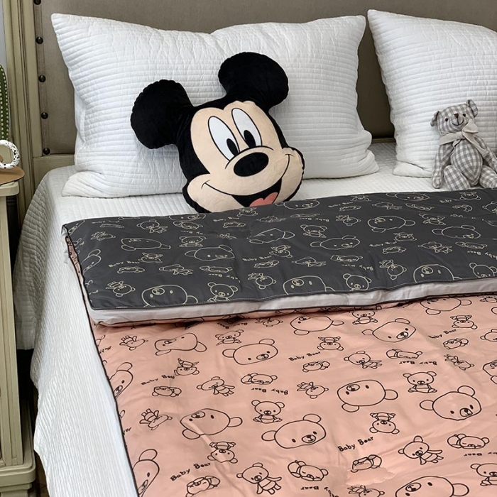 91家纺网 家纺一手货源 找家纺 汇庭 2021新款长绒棉冬被 趴趴熊AB