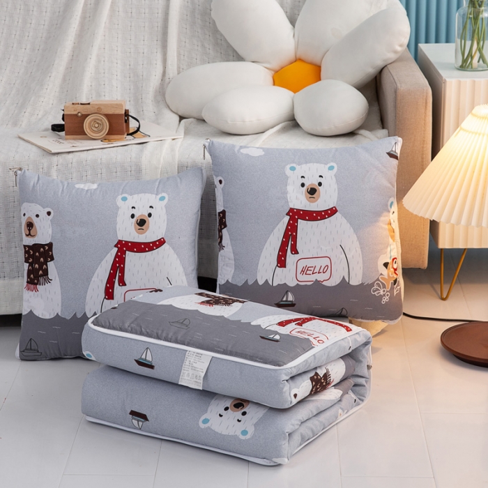 91家纺网 家纺一手货源 找家纺 枕芯真意 2023新款精疏棉抱枕被航海日记