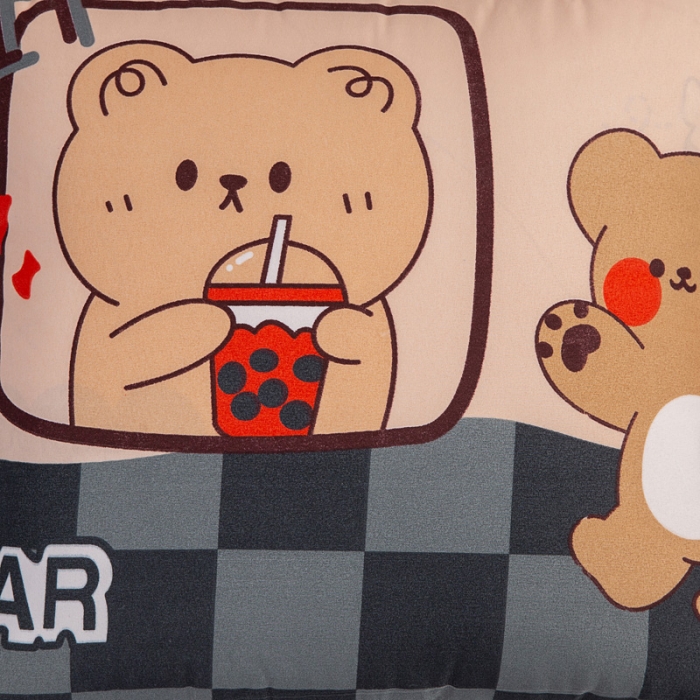 91家纺网 家纺一手货源 找家纺 枕芯真意 2023新款精疏棉抱枕被茶杯熊