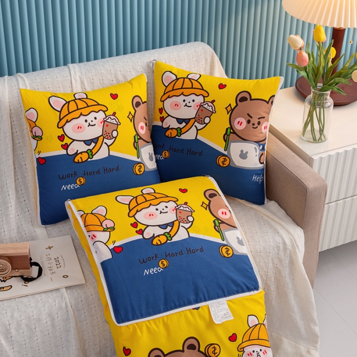 91家纺网 家纺一手货源 找家纺 枕芯真意 2023新款精疏棉抱枕被暴富呀