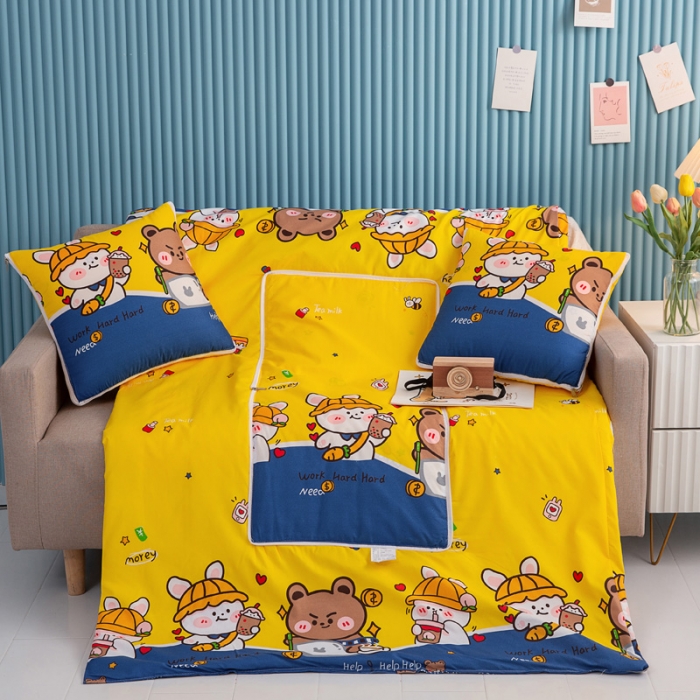 91家纺网 家纺一手货源 找家纺 枕芯真意 2023新款精疏棉抱枕被暴富呀