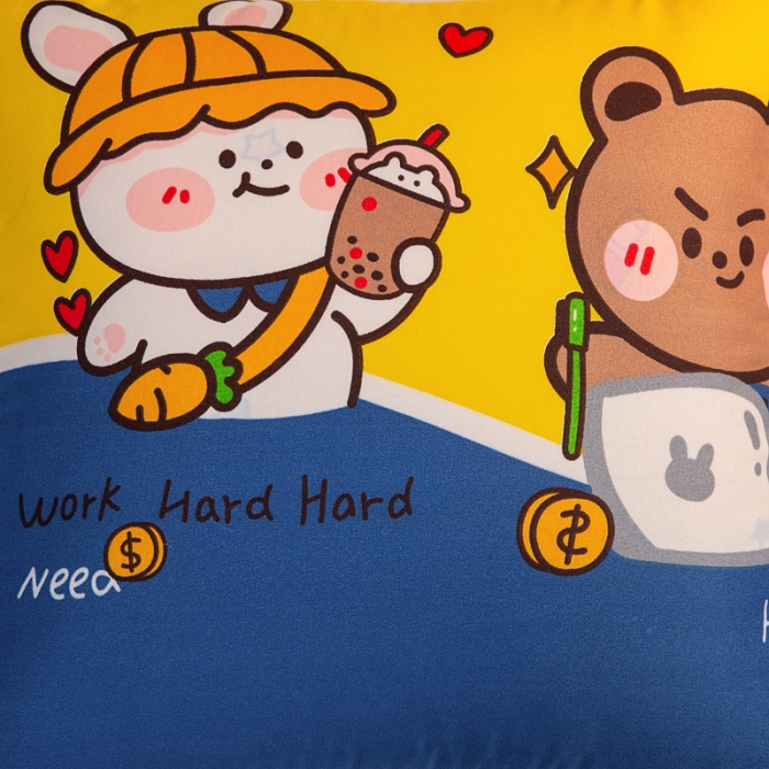 91家纺网 家纺一手货源 找家纺 枕芯真意 2023新款精疏棉抱枕被暴富呀