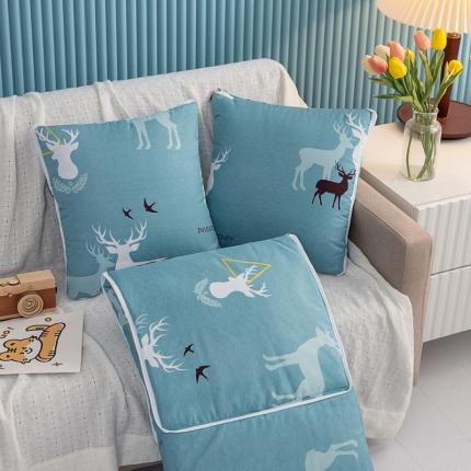 91家纺网 家纺一手货源 找家纺 枕芯真意 2023新款精疏棉抱枕被一路有你