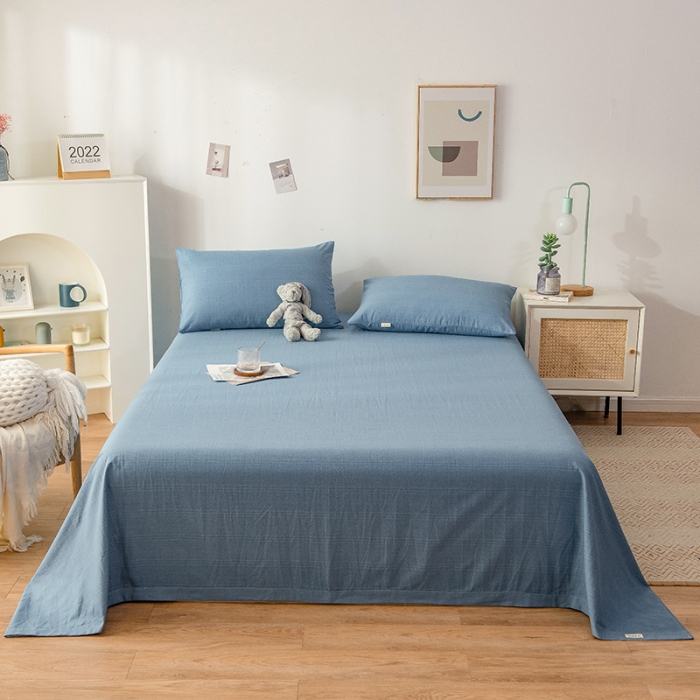 91家纺网 家纺一手货源 找家纺 芃成 2022新款全棉老粗布床单款 宾利兰