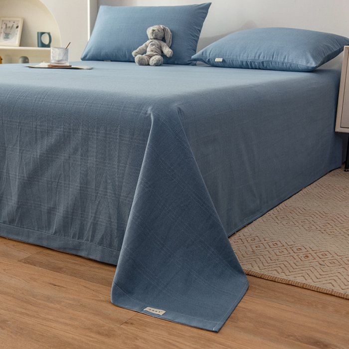 91家纺网 家纺一手货源 找家纺 芃成 2022新款全棉老粗布床单款 宾利兰