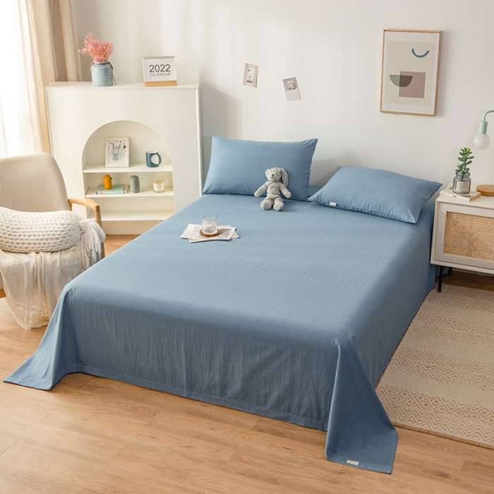 91家纺网 家纺一手货源 找家纺 芃成 2022新款全棉老粗布床单款 宾利兰