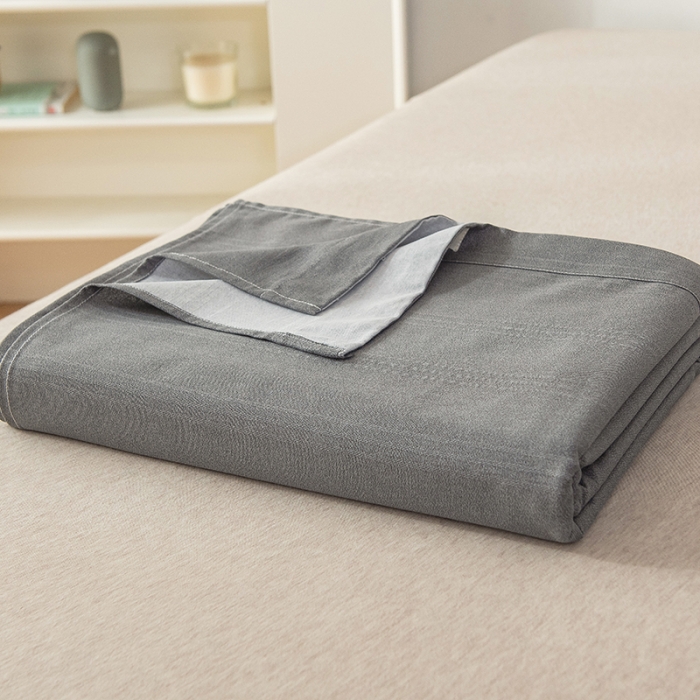 91家纺网 家纺一手货源 找家纺 芃成 2022新款全棉老粗布床单款 高级灰