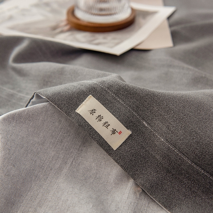 91家纺网 家纺一手货源 找家纺 芃成 2022新款全棉老粗布床单款 高级灰