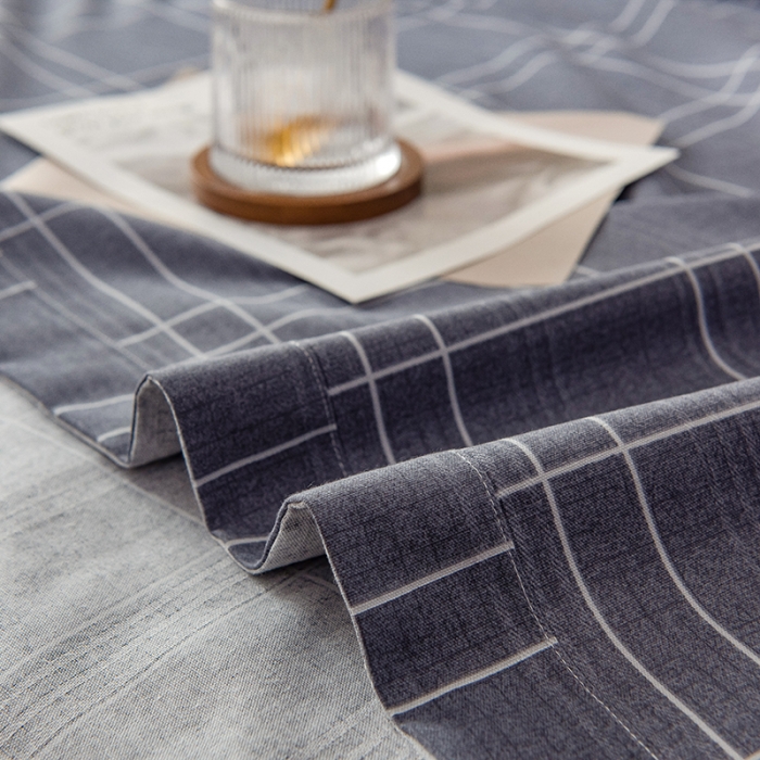 91家纺网 家纺一手货源 找家纺 芃成 2022新款全棉老粗布床单款 格子控