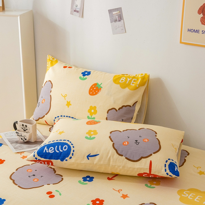 91家纺网 家纺一手货源 找家纺 芃成 2022新款全棉老粗布床单款 好朋友