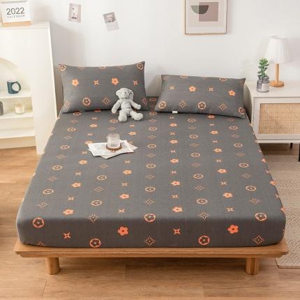 91家纺网 家纺一手货源 找家纺 芃成 2022新款全棉老粗布床笠款 简约时尚