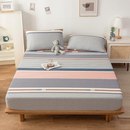 91家纺网 家纺一手货源 找家纺 芃成 2022新款全棉老粗布床笠款 完美生活