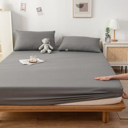 芃成 2022新款全棉老粗布床笠款 高级灰