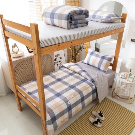 91家纺网 家纺一手货源 找家纺 总酒店全棉13372印花学生宿舍三件套 