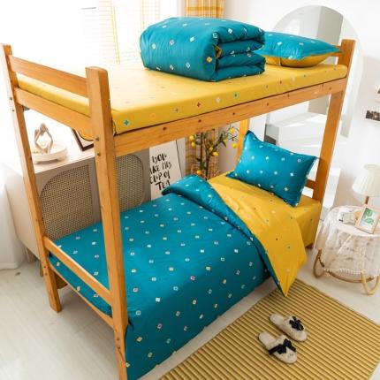 91家纺网 家纺一手货源 找家纺 总酒店全棉13372印花学生宿舍三件套 