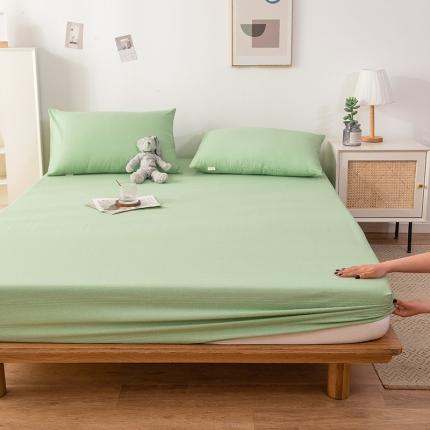 芃成 2022新款全棉老粗布床笠款 抹茶绿