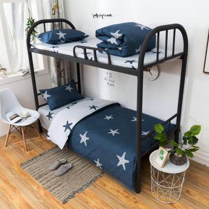 91家纺网 家纺一手货源 找家纺 总酒店全棉13372印花学生宿舍六件套 