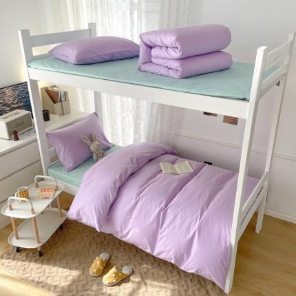 91家纺网 家纺一手货源 找家纺 总酒店全棉13372纯色学生宿舍三件套 