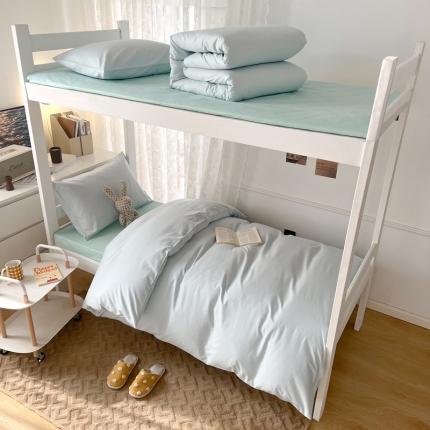 91家纺网 家纺一手货源 找家纺 总酒店全棉13372纯色学生宿舍三件套 