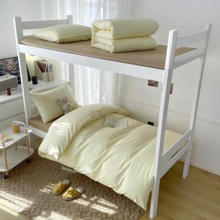 91家纺网 家纺一手货源 找家纺 总酒店全棉13372纯色学生宿舍三件套 