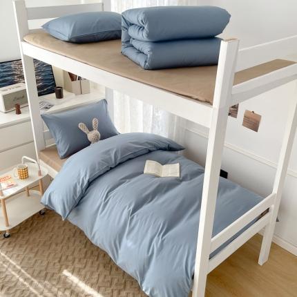 91家纺网 家纺一手货源 找家纺 总安力森/诚臻酒店用品酒店全棉13372纯色学生宿舍六件套 