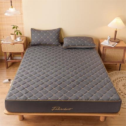 91家纺网 家纺一手货源 找家纺 （总）飞轮海蚊帐 新款刺绣夹棉大豆床笠席梦思保护套