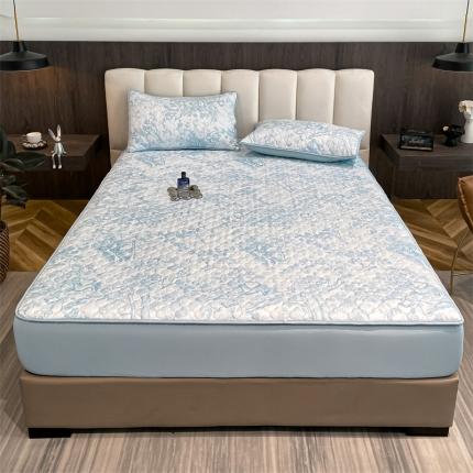 91家纺网 家纺一手货源 找家纺 （总）飞轮海蚊帐 新款刺绣夹棉大豆床笠席梦思保护套